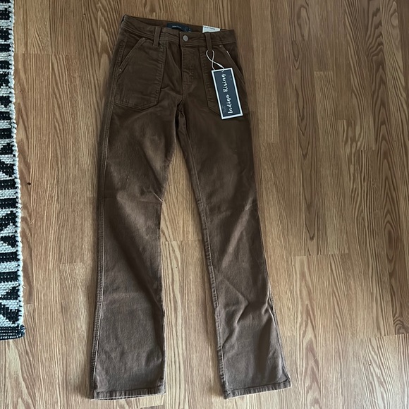 Brand new NWT brown tan 90s style  cords corduroy flare bootcut high waist - Picture 3 of 12